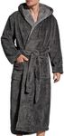 SlumberMee Mens Fleece Plush Robe w