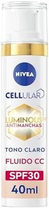 NIVEA Luminous 630 Antimanchas Fluido CC SPF30 3-EN-1 (1 x 40 ml), CC cream con triple acción, protector solar facial con color, tono claro