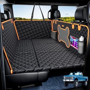 Dog Car Seat Cover for Back Seat Hard Bottom,Truck Rear Seat Extender