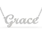 925 Sterling Silver Personalised Custom Name Necklace – Customisable Jewellery for Women – Choose Name, Font & Finish (Silver, Gold, Rose Gold)