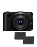 Canon EOS R50 V + RF-S 14-30mm F4-6.3 IS STM PZ + 2x Batteries (Additional Battery Kit) - Vlogging Camera Compatible with Canon RF Lens | Content Creator Equipment for Vlogging & Travel | Bluetooth