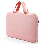 15.6 Inch Laptop Sleeve Case for HP Envy X360 15.6 inch/Pavilion 15, Lenovo IdeaPad 15.6, Acer Aspire 5 Slim Laptop, Acer Chromebook 15, Lenovo L340, MSI GL62M, Water Resistant Notebook Case, Pink