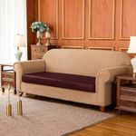 NZORD 3 Seater Sofa Foam Cushions Sofa Seat Cushions Meditation Cushion for Floor | Yoga Cushion, Meditation Accessory, Floor Cushions Waterproof Leather Cushion - Dark Maroon