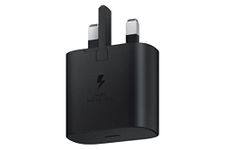 Samsung Galaxy Official 25W Super Fast Charging Travel Adapter (without USB-C to C Data Cable), Black