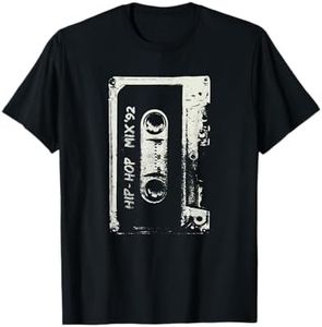Hip Hop Rap Mixtape Cassette DJ Retro 90s T-Shirt