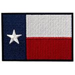 EmbTao Embroidered Texas State Flag Iron On Sew On Patch TX Emblem