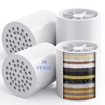 4 Pack 36 Stage Shower Filter Replacement Cartridge - Balance in Filtration and Rejuvenation for Hard Water -VeoryFly ShowerHead Water Filter Cartridge, Compatible with Any Similar Shower Filter