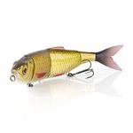 Savage Gear 4Play Pro Fishing Bait, 3/4 oz, Golden Shiner, Realistic Contours, Colors & Movement, Durable Construction, Rigged with SG ST36 Trebles, PHP Colors