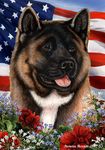 Best of Breed Akita Patriotic Large Flags