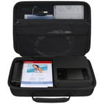 BOVKE Storage Case Compatible with Canon SELPHY CP1500 Compact Photo Printer, Extra Space for Canon Color Ink/Paper Set and Other Accessories, Black