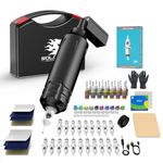 Solong Tattoo Kit-Tattoo Pen Kit Rotary Gun Machine Pen RCA with Wireless Battery 20Pcs Cartridge Mixed Needles Power Supply SLP1KIT02D-1-US