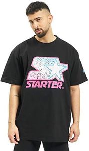 STARTER BLACK LABEL Men's Starter Multicolored Logo Tee T-Shirt, M Black