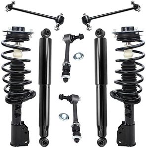 Detroit Axle - 8pc Struts Shocks Kit for 2010-2017 Chevy Equinox GMC Terrain [Excluding 19" Wheels] 2 Struts with Coil Spring 2 Rear Shock Absorbers 4 Front Rear Sway Bars Replacement Suspension Kit