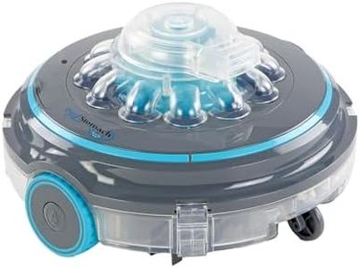 US Patented Robotic Pool Vacuum for Above Ground Pools | Cordless, Self-Parking | Extended 75-Min Battery, Dual-Layer Filtration for Superior Leaves Debris Removal by Model Pool Stomach 65
