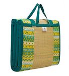 Home Tex Life Kora Grass Cushion Sleep Healthy, Easy Portable and Folding Mat (Green South |2 X 6 Ft -20 Mm Thickness)