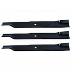 (3 Pack) Premium Replacement High Lift Lawn Mower Deck Blade fits Oregon 91-251 91-255 91-502 91-505 | 17" x 2 1/2"