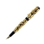 Zoohot Golden Jinhao Fountain Pen Dragon Phoenix pattern Signature Calligraphy Business Gift Pens