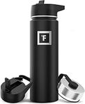 Iron Flask Sports Water Bottle - 650 ml, 3 Lids (Straw Lid), Vacuum Insulated Stainless Steel, Double Walled, Thermo Mug, Metal Canteen