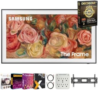 SAMSUNG QN65LS03DA 65 inch The Frame QLED 4K Smart TV 2024 Bundle with Movie Streaming Package & TV Setup, Wall Mount & More + 2X HDMI Cables & CPS Exclusive 26 Month Protection Pack BEACH-CPS-262000