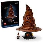 LEGO Harry Potter Talking Sorting Hat, Hogwarts Hat with 31 Randomized Sounds, Harry Potter Building Set for Ages 18 and up, for Adults, Women & Men, 76429