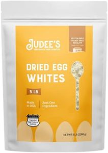 Judee’s Dried Egg White Protein Powder 5 lb - Pasteurized, USDA Certified, 100% Non-GMO, Gluten-Free and Nut-Free - Just One Ingredient - Made in USA - Use in Baking - Make Whipped Egg Whites