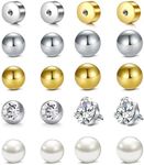 MODRSA 14g 16g Replacement Balls for Piercings Septum Ring Balls Belly Button Ring Balls Replacement 16 Gauge Balls for Piercings Nipple Tongue Ring Balls 16g Cartilage Earring Screw Backs 3mm 5mm