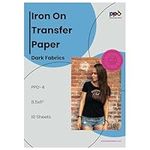 PPD Inkjet Premium T Shirt Transfer Paper A4 for Dark Fabric x 10 Sheets PPD-4-10