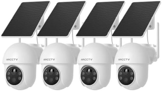 ARCCTV Security Cameras Outdoor Wireless 4MP Solar WiFi (4 Pack)