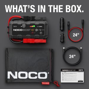 NOCO Boost GB70 2000A Portable Jump Starter – 12V Battery Booster