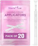 Nieteyrue Updated Disposable Vaginial Cream Applicators (20 Packs) Dosage Markings Hygienic Individually Wrapped Fit to Most Lub-RIC-Ants, Cream, or Gels, Feminine Care Vaginial Applicators