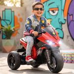 Toyzone Ranger Electric Bike (Red) | 6V Rechargeable Bike for Kids with 4.5Ah Battery | LED Lights, Music, MP3/USB/BT | Smooth Acceleration | 6M Battery Warranty | Age 2-6 Years, Up to 35kg