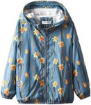 WELAKEN lightweight Jacket for Girls Kids & Toddler II Girls'Print Water-resistant Jacket, G-flower, 6-7 Years