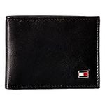 Tommy Hilfiger Men's Sw-91-4679n-blk Bi-Fold Wallet, Dark Black, One Size