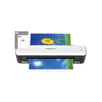 Fellowes Sola A4 Laminator Machine for Home Use - Fast 4 Minute Warm Up Time with Auto Shut Off Feature - 80-125 Micron - Amazon Exclusive, White/Black