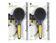 JW Pet 2 Pack of Gripsoft Pin Brushes for Dogs, Large
