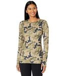 Burton Women's Standard Midweight Crew, Martini Olive Terra Camo, Medium