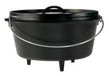 Lodge L12DCO3 Logic 8-Quart Pre-Seasoned Cast-Iron Camp Dutch Oven