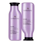 Pureology Hydrate Moisturizing Shampoo and Moisturizing Conditioner Set,Sulfate Free Shampoo and Conditioner, for Dry Color Treated Hair, Paraben-Free, With Green Tea Extract, Vegan, 2x266 ML