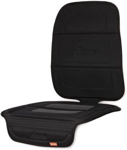 Diono Seat Guard Complete, Full Size Car Seat Protector for Under Child Car Seat, Crash Tested, Raised Edges, Thick Padding & Non Slip Backing for Durable Protection, Black