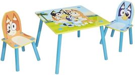 Bluey Kids Table and 2 Chairs Set Table and Chairs Official Homewares