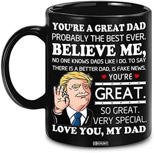 BECHUSKY Dad Gifts Mug Dad Fathers Day Coffee Mug You Are A Really Really Great Dad Funny Dad Cup You Are The Best Dad For Daddy Papa From Daughter Son Wife On Fathers Day Christmas Birthday Black