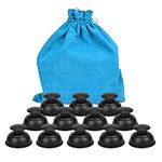 Silicone Cupping Therapy Sets Cups Massage,12pcs Professional Vacuum Cupping Anti Cellulite Suction Cup for Facial Body Massage,Deep Tissue,Myofascial Release,Pain Relief (Black)