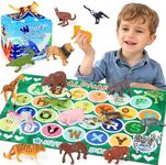Alphabet Mystery Box for Kids - Alphabet Learning Toy with 26 PCS Animal Figurines Letter Matching Game Montessori Educational Toy Preschool Kindergarten Gift for Toddlers Ages 3-8