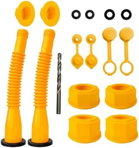 UoreFloo Gas Can Spout Replacement Kit, Flexible HDPE Fuel Nozzle 2 Pack