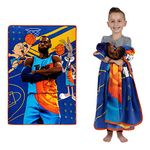 Franco Kids Bedding Super Soft Plush Micro Raschel Throw, 46 in x 60 in, Space Jam 2 A New Legacy