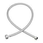 sourcing map 32 Inch Long Faucet Supply Line Connector, G 3/8 Female Compression Thread x G 1/2 Female Straight Thread 304 Stainless Steel Water Supply Hose