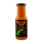 NAAGIN Indian Hot Sauce – The Original (230g) | Medium Spicy | Red Hot Sauce | Made with Fresh Vegetables & Premium Sankeshwari Chillies | 100% Vegan | No Artificial Colours/Flavours | Perfect as a Condiment, Cooking Sauce or Marinade | Proudly Made in India