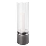 blomus 65275 Lantern with Candle - Dark Grey