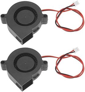EMSea 2Pcs Blower Radial Cooling Fan for 3D Printer Humidifier Aromatherapy - 50x15mm (12V 7000 RPM)