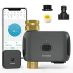 WiFi Sprinkler Timer, Digital Water Timer for Garden Hose Faucet, Programmable Automatic Watering Irrigation Timer, APP Control Smart Watering System for Lawns and Yard Compatible with Alexa Google